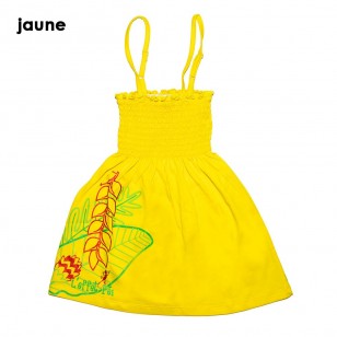 Robe Louane Feuille Tropicale