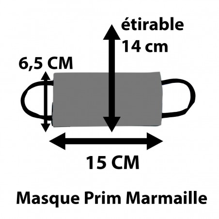 Masque Prim Marmaille Bleu Marine