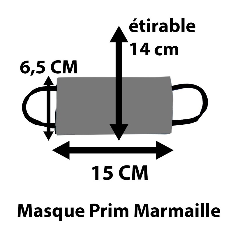 Masque Prim Marmaille Bleu Clair