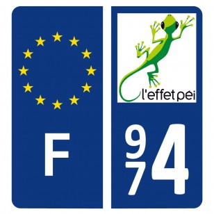 Autocollant immatriculation LOGO