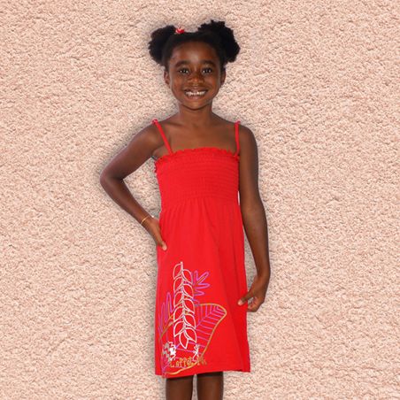 Robe Louane Feuille Tropicale