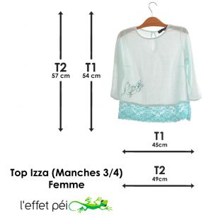Top Izza (manches 3/4)