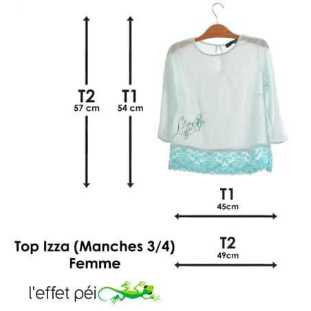 Top Izza (manches 3/4)