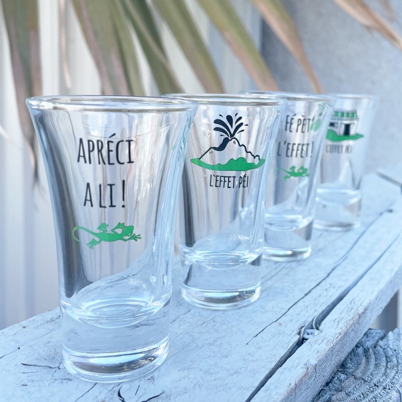 Verres shooter Péi