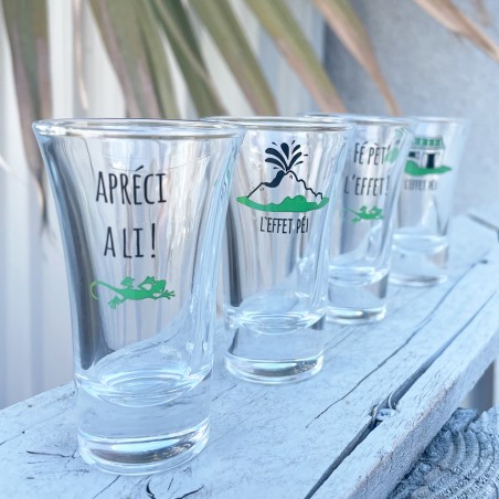 Verres shooter Péi