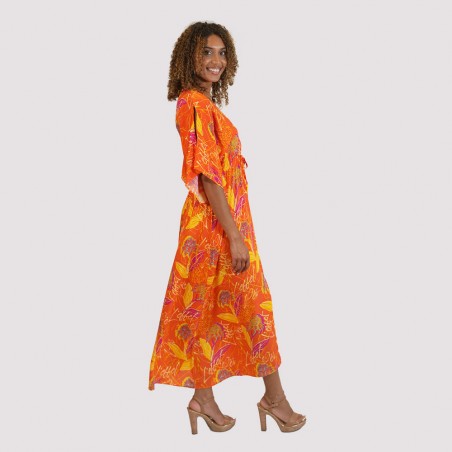 Robe longue Rose Porcelaine (Canot)