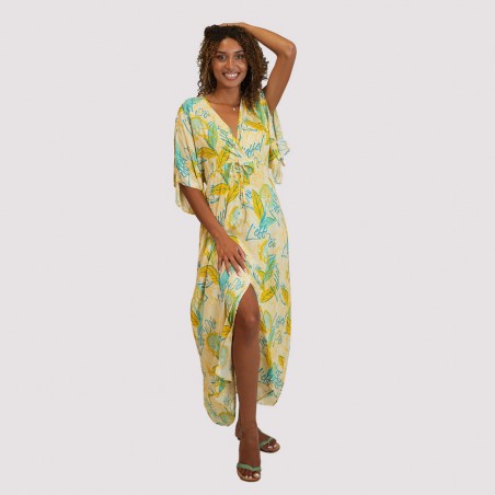 Robe longue Rose Porcelaine (Canot)