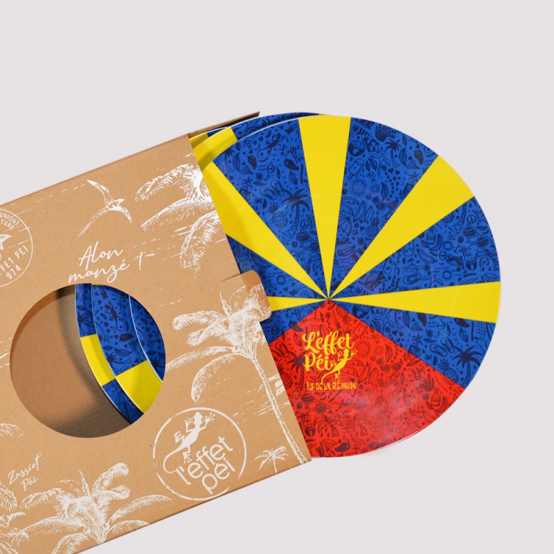 Assiette Flag (Lot de 4)