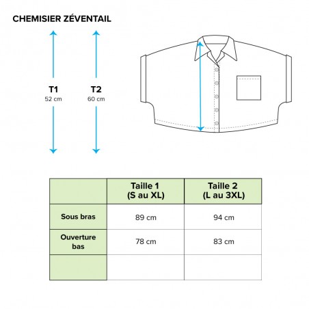 Chemise Miss Réunion (Zéventail)