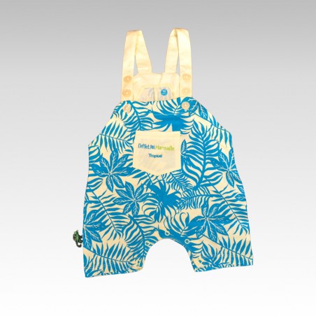Ensemble T-shirt + Salopette Tropical