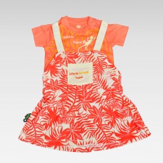 Ensemble T-Shirt + Robe Tropikal