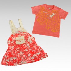 Ensemble T-Shirt + Robe Tropikal 2
