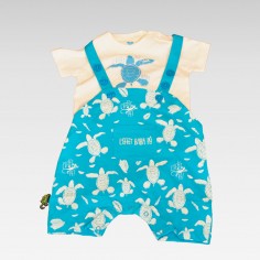 Ensemble T-Shirt + Salopette Tortues