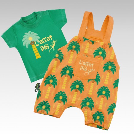 Ensemble T-Shirt et Salopette Ti Palmito
