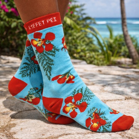 Chaussettes Péi Flamboyant