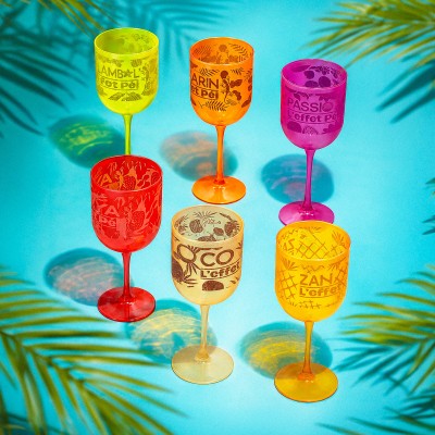 Coffre de 6 Verres à pied 25