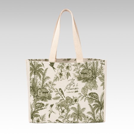 Sac Tote Canvas Toile Tropicale