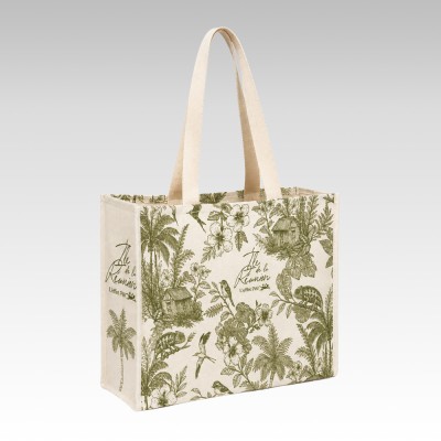 Sac Tote Canvas Toile Tropicale 2
