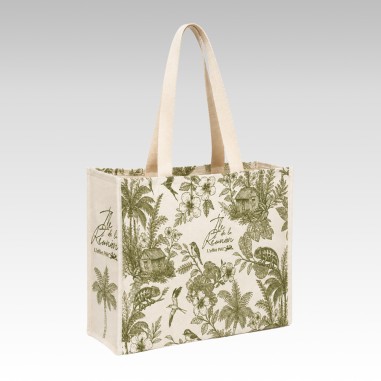 Sac Tote Canvas Toile Tropicale