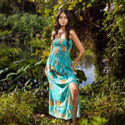 Robe Smockée Miss Lys (Collection Miss Réunion 2026)