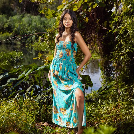 Robe Smockée Miss Lys (Collection Miss Réunion 2026)