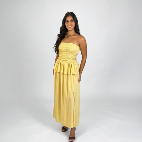 Robe Smockée Miss Lys (Collection Miss Réunion 2026)