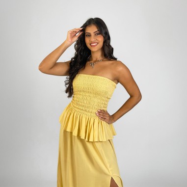 Robe Smockée Miss Lys (Collection Miss Réunion 2026)