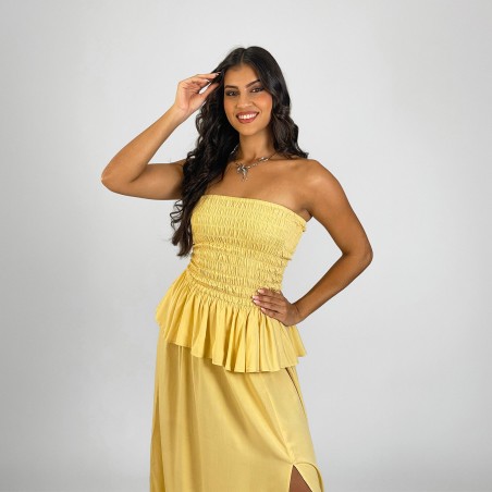 Robe Smockée Miss Lys (Collection Miss Réunion 2026)