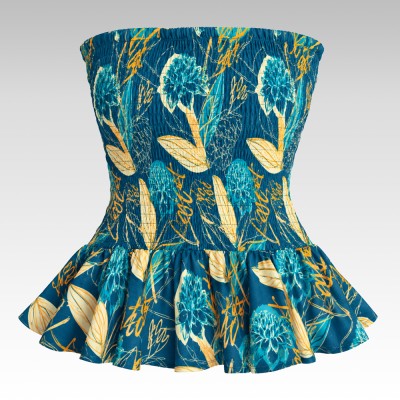 Top Bustier Volant Rose Porcelaine 2