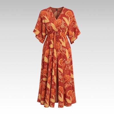 Robe longue Rose Porcelaine (Canot) 2